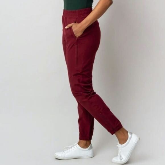 Alder Be Free Jogger Pull On Pants Merlot Medium Outdoor Hiking Stretch Nylon - Picture 2 of 15